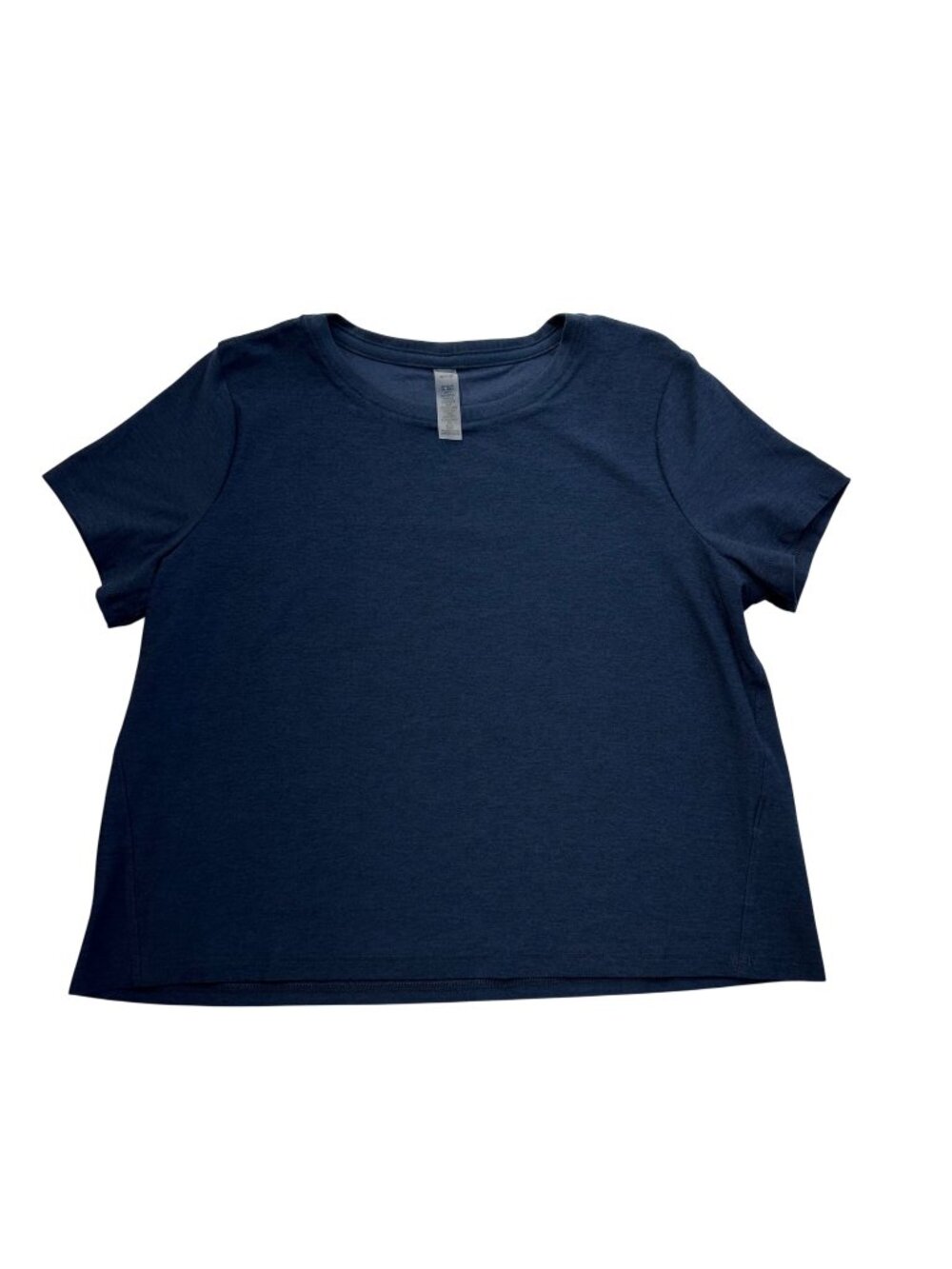 Beyond Yoga Featherweight Supreme Cropped Tee Shirt Size XS Navy Blue Gym